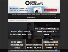 Tablet Screenshot of musik-marketing.net